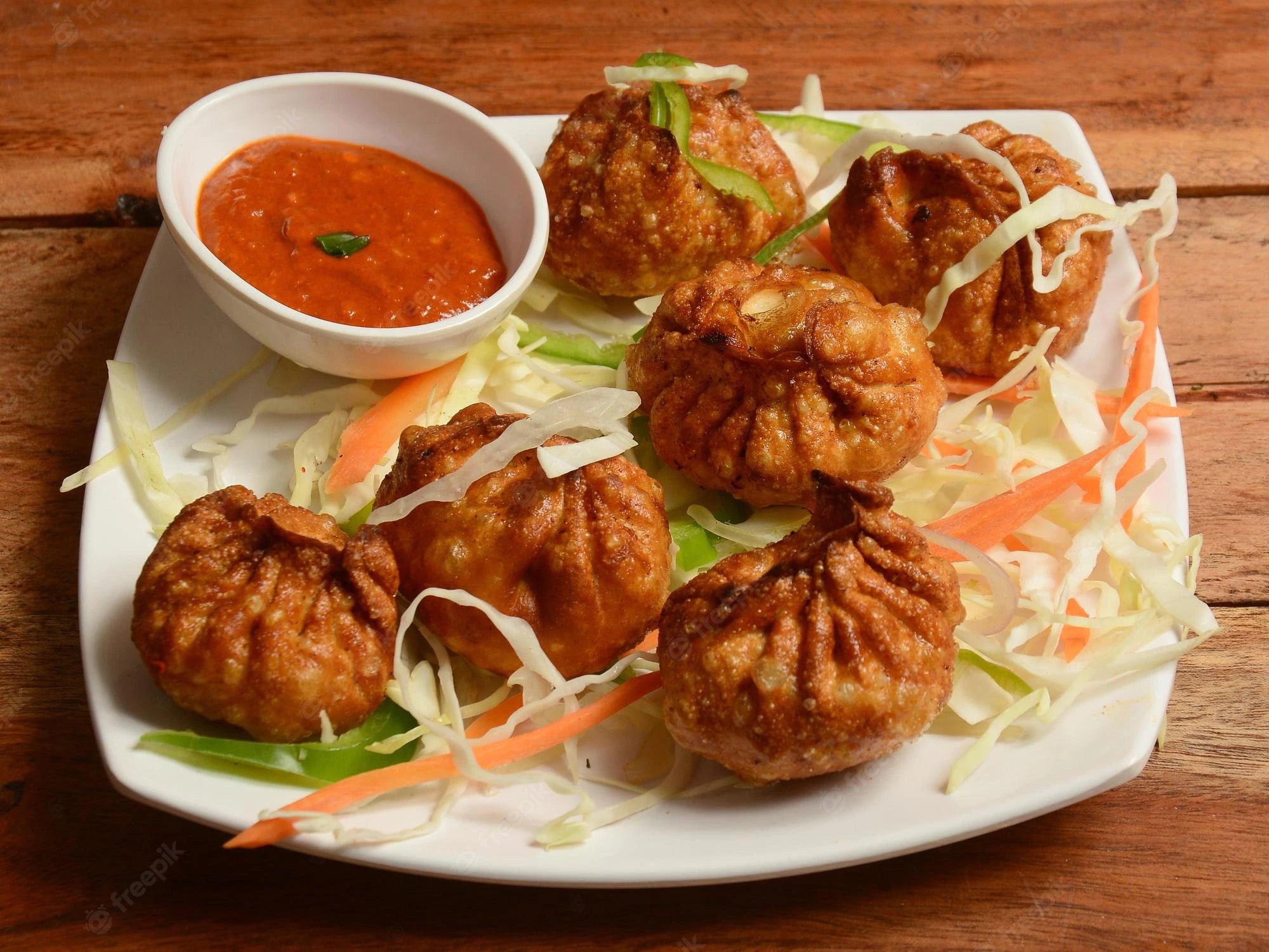 Veg Momos (Fried)